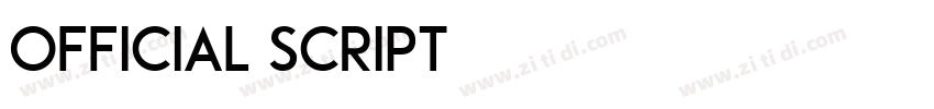 OFFICIAL SCRIPT字体转换